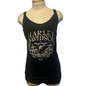 Harley Davidson Bravado Black Fitted Tank Top Nassau Bahamas Size X Large